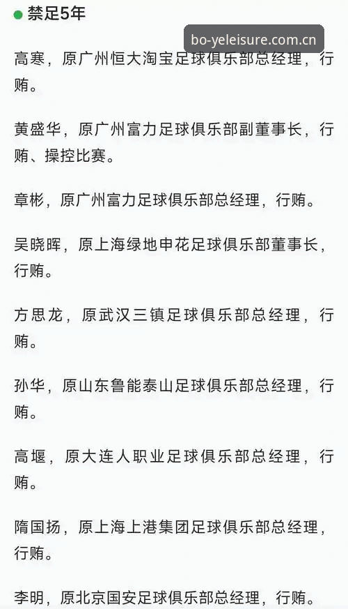资深球迷亲历足协禁足名单震撼发布，博业平台深度解析行业乱象新看点
